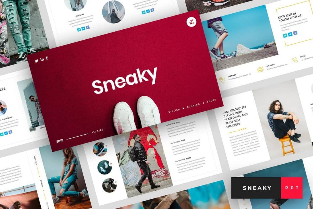 Sneaky – Fashion PowerPoint Template