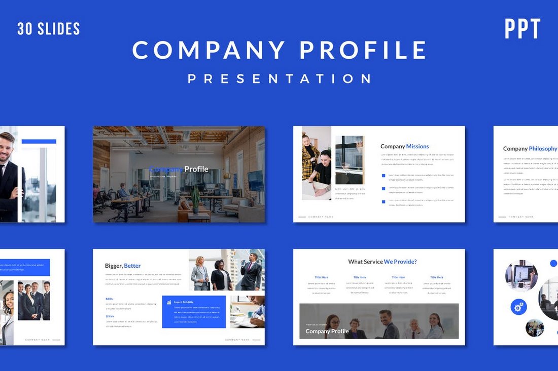 Minimal Company Profile Presentation Template