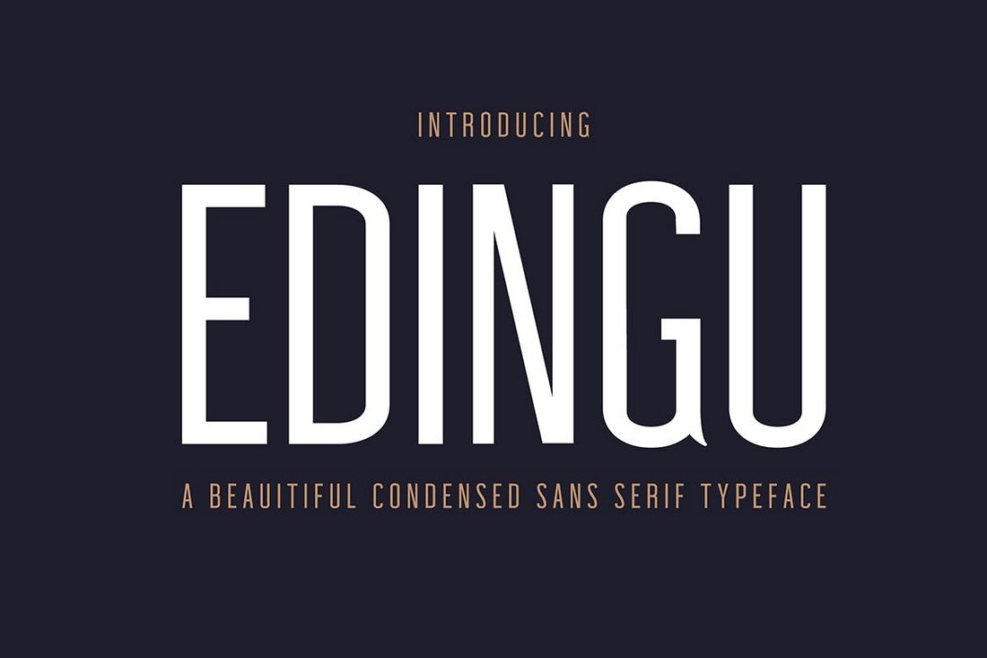 Edingu – Condensed Sans Serif Font Family