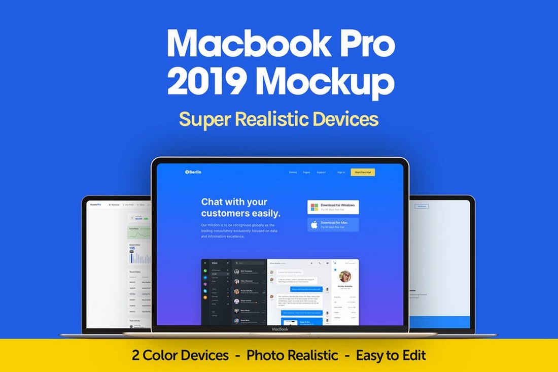 MacBook Pro 2019 Mockups