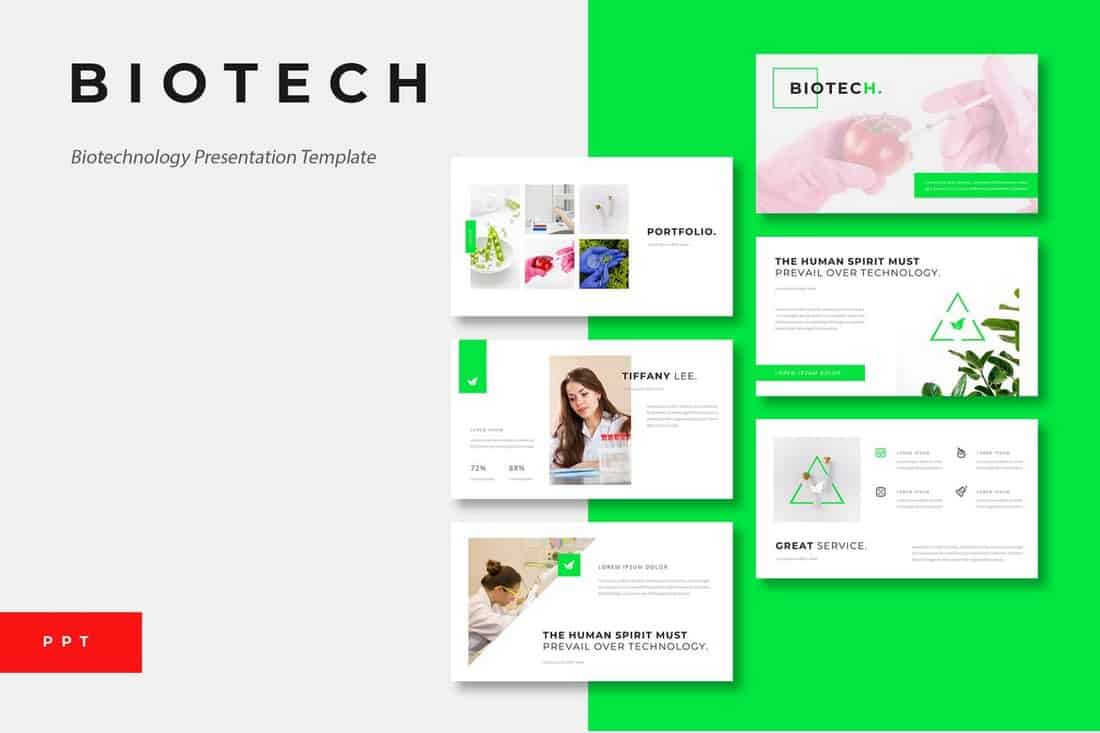 Biotech – Science & Technology PowerPoint Template