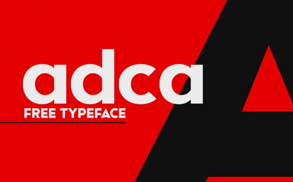 ADCA – Free Bold Geometric Font