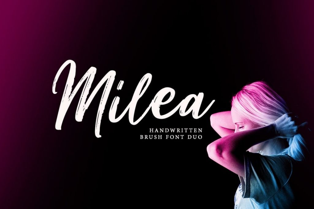 Milea Handwritten Brush Font