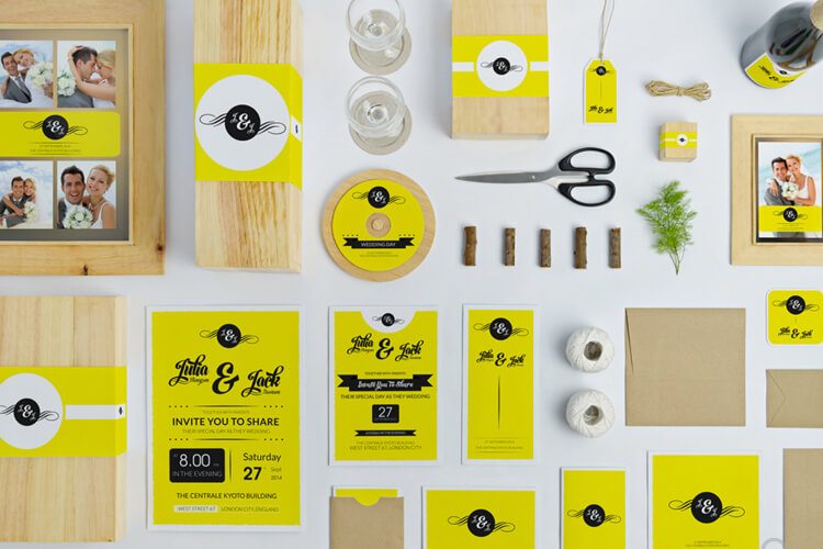 Wedding Branding Mockups Scene Creator