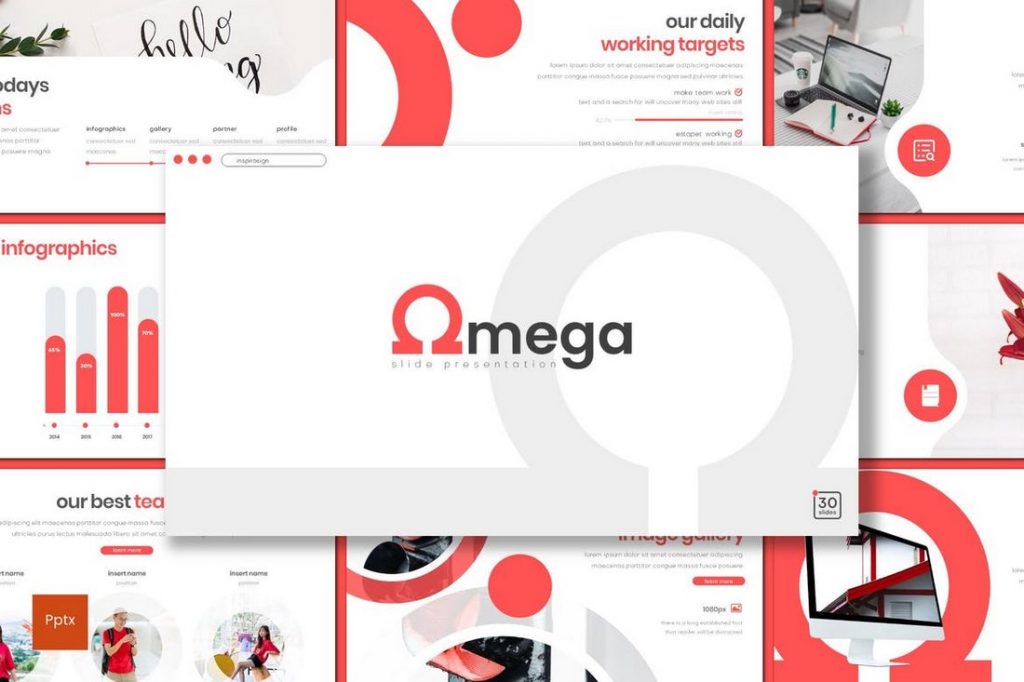 Omega – Creative Minimal PowerPoint Template