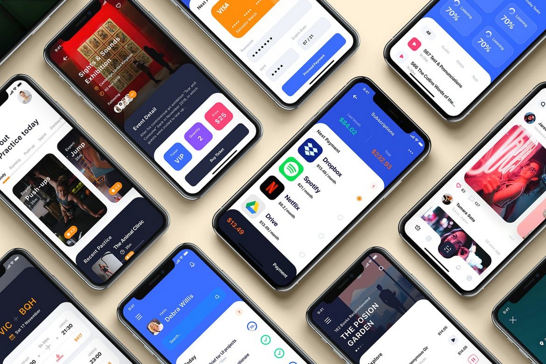 BARIUM – Multipurpose Card-Based UI Kit