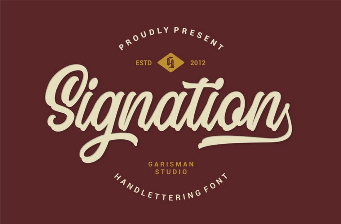 Signation – Free Classic T-Shirt Font