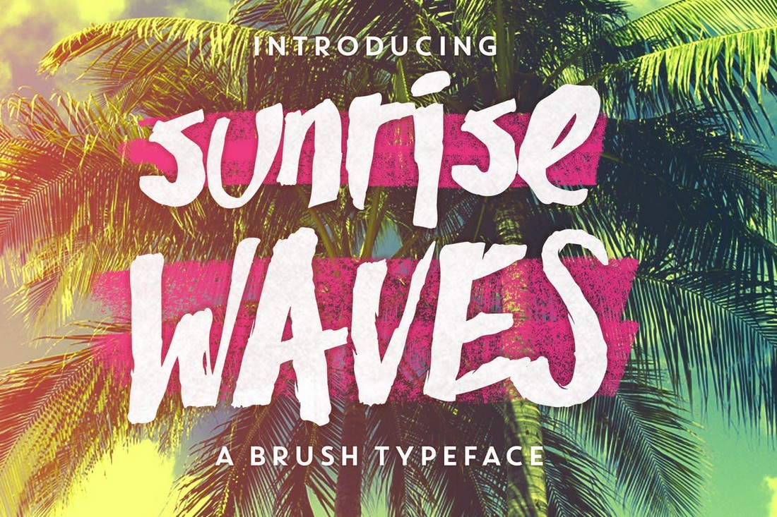 Sunrise Waves – Unique T-Shirt Font