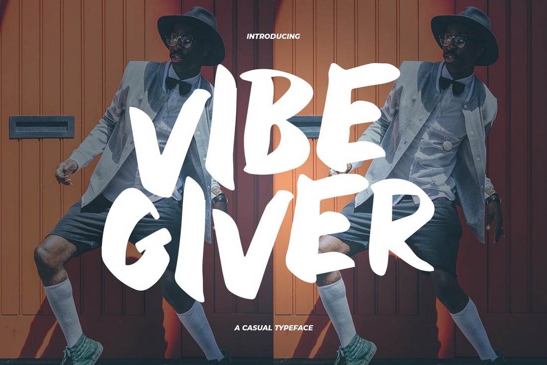 VibeGiver – Casual T-Shirt Font