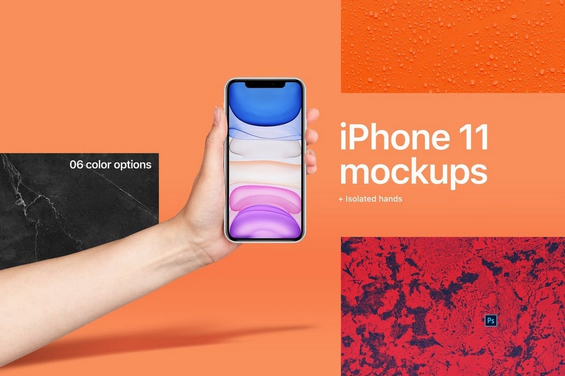 iPhone 11 Mockup With Hand