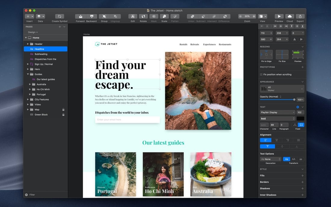 Sketch App Interface