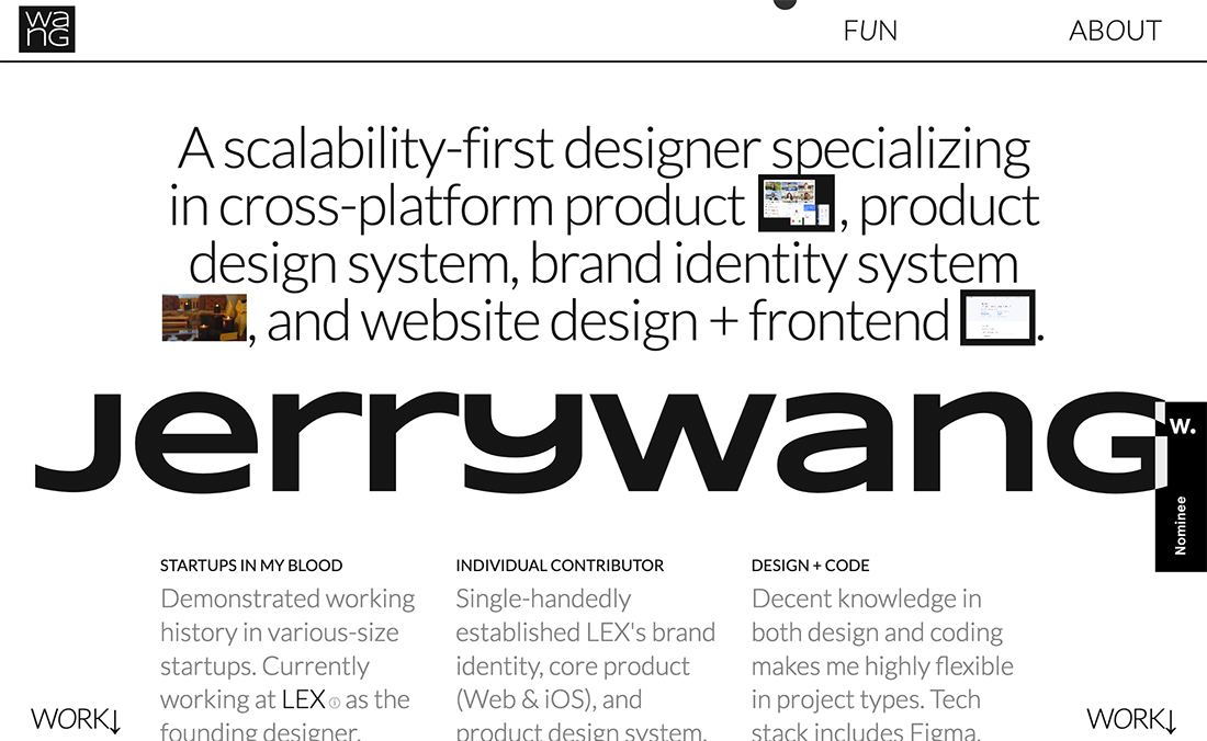 Black and White Web Design