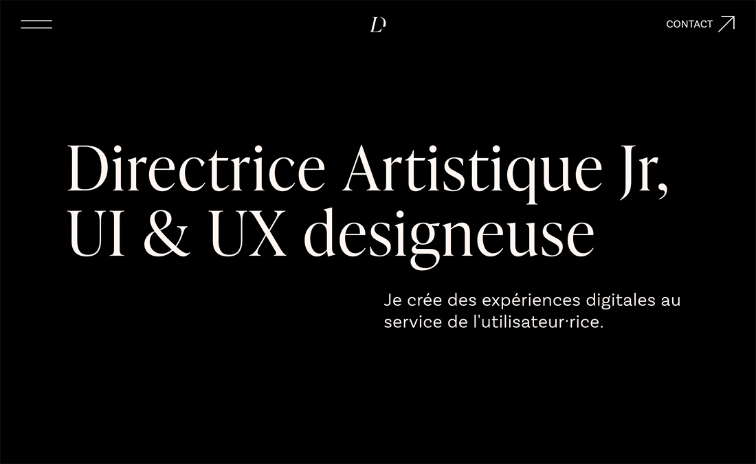 Black and White Web Design