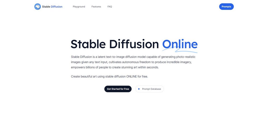 Stable Diffusion Online
